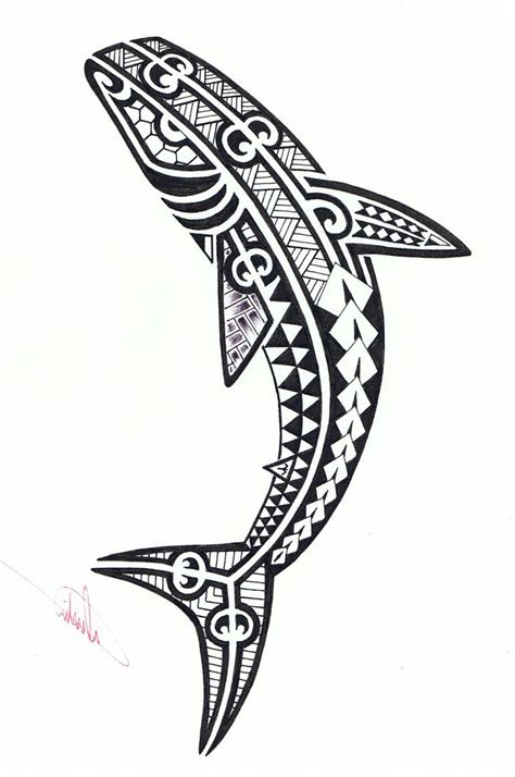 32 Best Hawaiian Shark Tattoo Images On Pinterest Tribal Shark
