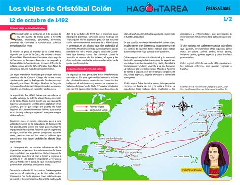 Check spelling or type a new query. Primer y segundo viaje de Cristóbal Colón - Hago mi ...
