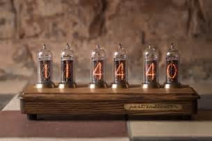 Nixie Tube Clock In Ash And Brass Case From Vant On Tindie