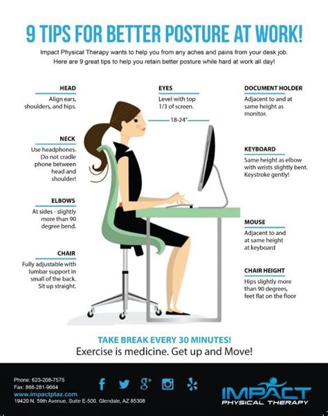 Tips For Better Posture At Work Impact Physical Therapy