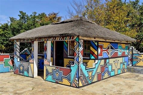 The Painted Houses Of The Ndebeles Amusing Planet House Painting