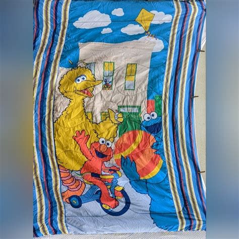 Sesame Street Bedding Vintage Sesame Street Blanket Comforter 200 Elmo Big Bird Cookie
