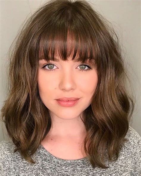 50 Most Trendy And Flattering Bangs For Round Faces In 2023 Hadviser