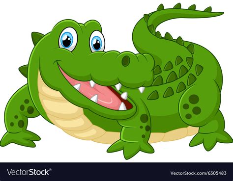 Cute Crocodile Royalty Free Vector Image Vectorstock