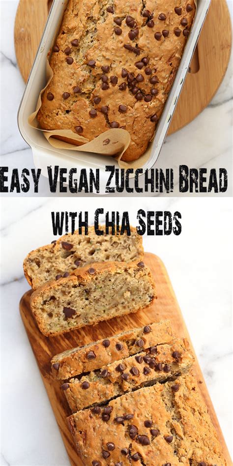 A soft & lightly spiced pumpkin bread made with sourdough discard (perfect for using up discard). Easy Vegan Zucchini Bread with Chia Seeds | パン