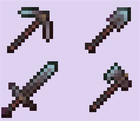My Take On The Custom Diamond Accented Netherite Textures Any Thoughts