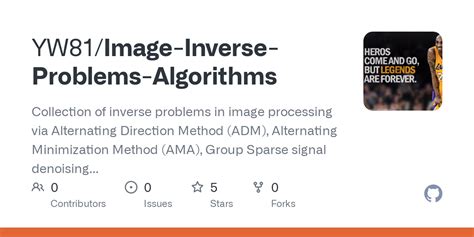 Github Yw81image Inverse Problems Algorithms Collection Of Inverse