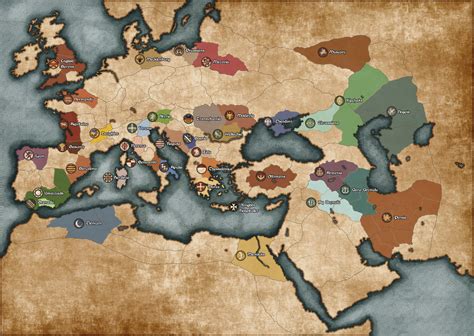 Total War Attila Campaign Map Maps Model Online