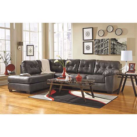 Alliston Gray 2PC Sectional w/ LAF Chaise 0N2-201LC-2PC | Ashley | AFW.com