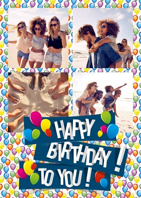Printed Photo Happy Birthday Cards Online | Use Your Own ...
