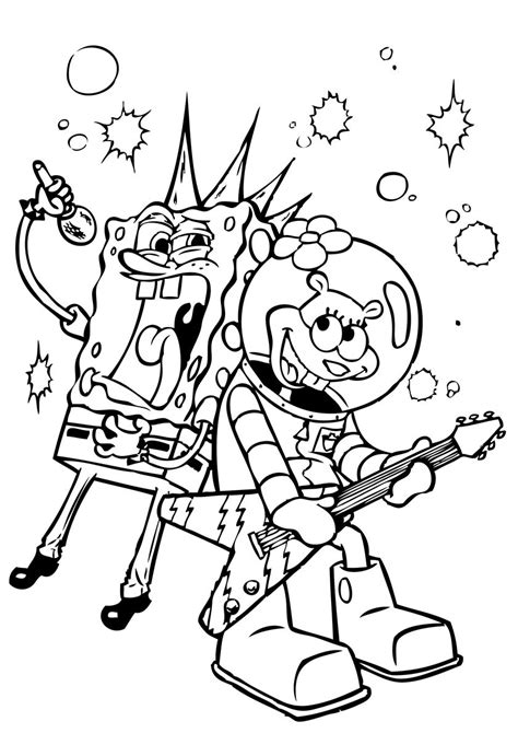 Spongebob Kleurplaat Octo