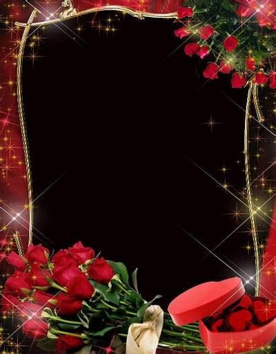 Love Frame Psd File For Photoshop With Red Roses Transparenter Rahmen