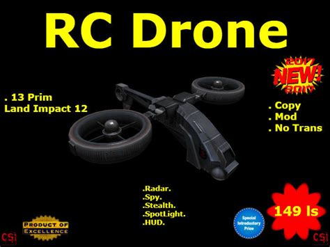 Second Life Marketplace Rc Drone Box