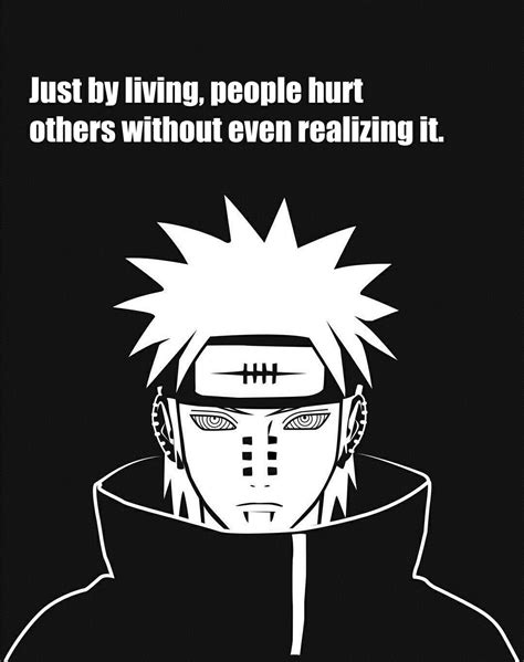 Pain Naruto Quotes Wallpaper Landscape Aesthetic Black Quotes And