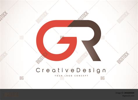 Red Black Gr G R Vector And Photo Free Trial Bigstock