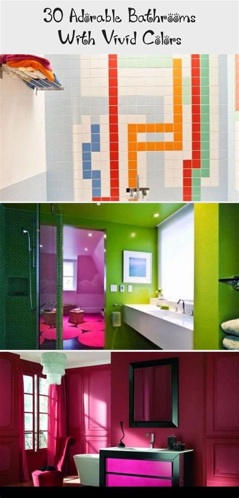 30 Adorable Bathrooms With Vivid Colors Decor Dıy Gender Neutral