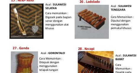 Untuk anda yang peduli dengan kesenian tradisional sebaiknya tahu akan nama dan jenis alat musik tradisional indonesia agar bisa mewariskan kekayaan budaya nenek moyang. Gambar Alat Musik Beserta Nama Dan Asal Daerahnya - Berbagai Alat