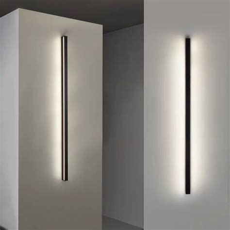Linear Flush Mount Wall Sconce Simplicity Metal Hallway LED Wall Mount