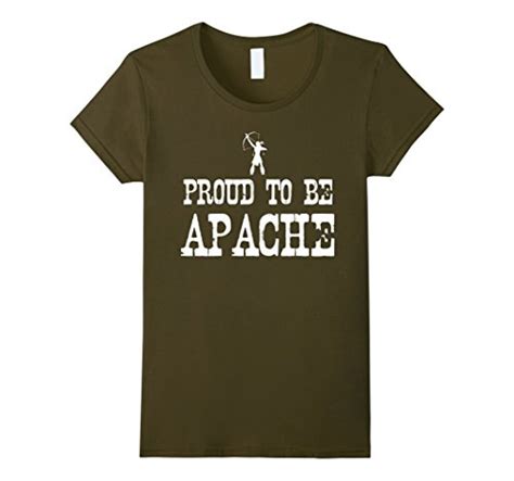 buy womens proud to be apache t shirt native american pride tee xl olive online at desertcartuae