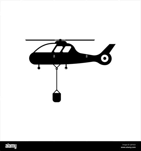 Bomberos Helicóptero Icono Servicio De Bomberos Helicóptero Icono