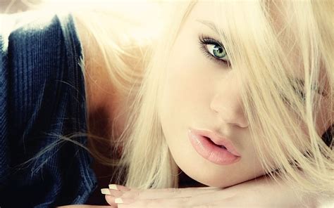 1366x768px Free Download Hd Wallpaper Women Blonde Face Green Eyes Alexis Ford
