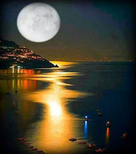 Awesome Beautiful Moon Moon Clouds Good Morning Good Night
