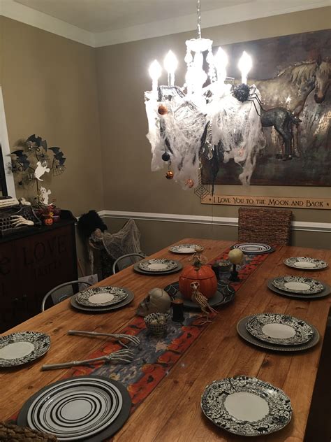 Pin by Jennifer Csorba on Halloween | Table decorations, Table settings