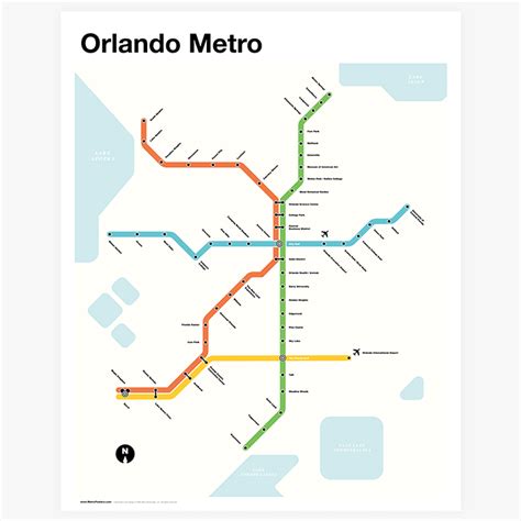 Orlando Metro Map • Metro Posters