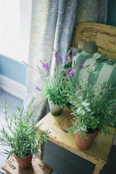 Artificial Potted Lavender Faux Plants