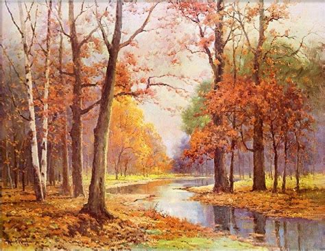 Robert Wood Autumn Glade Painting