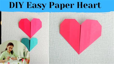 How To Make Easy Paper Heart Diy Easy Paper Heart Youtube