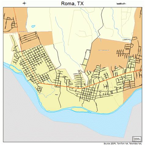 Roma Texas Street Map 4863020