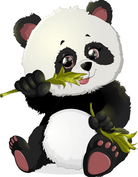 Cute Panda Bear Illustrations Stock Vector Illustration Of Element