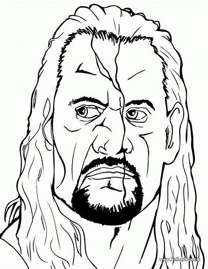 Coloring Wwe Pages Undertaker Wrestling Roman Reigns