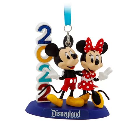 Mickey And Minnie Mouse Figural Ornament Disneyland 2022 Disney News