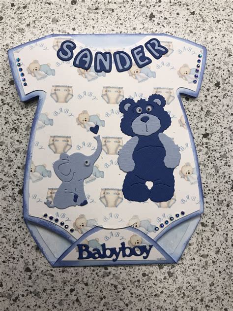Onesie Card ♥ ♥ ♥ Baby Boy Cards Baby Shower Cards Baby Cards Handmade