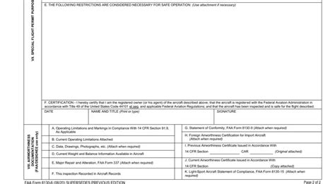 Faa Form 8130 6 ≡ Fill Out Printable Pdf Forms Online
