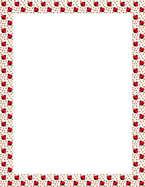 Ladybug Border Clip Art Page Border And Vector Graphics Borders