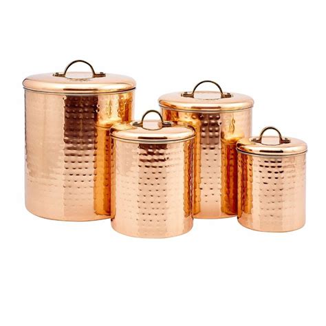 If you like to look at kitchen models in the many professional chefs prefer copper cookware because of its excellent heat conductivity. Copper Kitchen Canisters Set Containers Stainless Steel ...