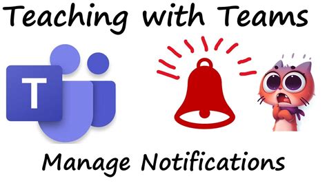 How To Manage Notifications In Teams Youtube