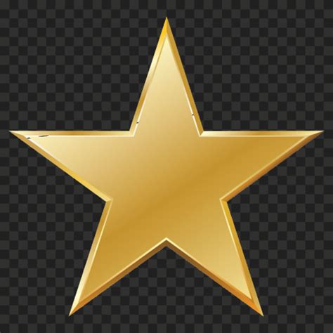 Yellow Gold Outline Star Free Png Citypng