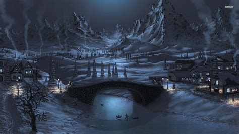 1920x1080 Hd Night Winter Wallpapers Top Free 1920x1080 Hd Night