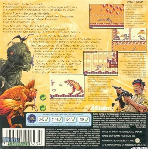 Turok Battle Of The Bionosaurs Gameboygb Rom Download