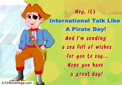 Let Talk Like A Pirate Free Intl Talk Like A Pirate Day Ecards 123