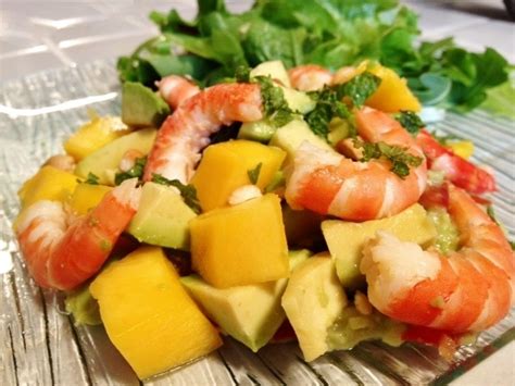 Salade Thai aux mangues et crevettes