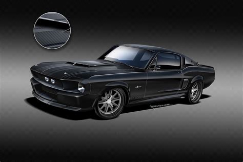 The Worlds First 1967 Shelby Gt500cr Mustang With A Carbon Body