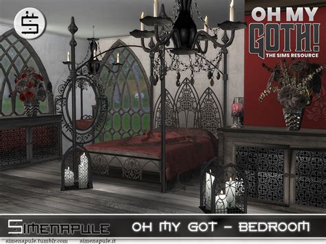 The Sims Resource Oh My Goth Bedroom