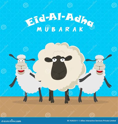 Sheep For Eid Al Adha Celebration Royalty Free Cartoon Cartoondealer