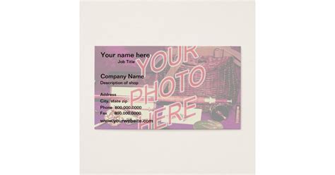 Photo Watermark Background Template Business Card