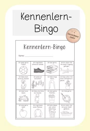 kennenlern bingo unterrichtsmaterial im fach fachübergreifendes